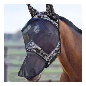 Harrison Howard CareMaster Horse Fly Mask Long Nose with Ears UV Protection XL P